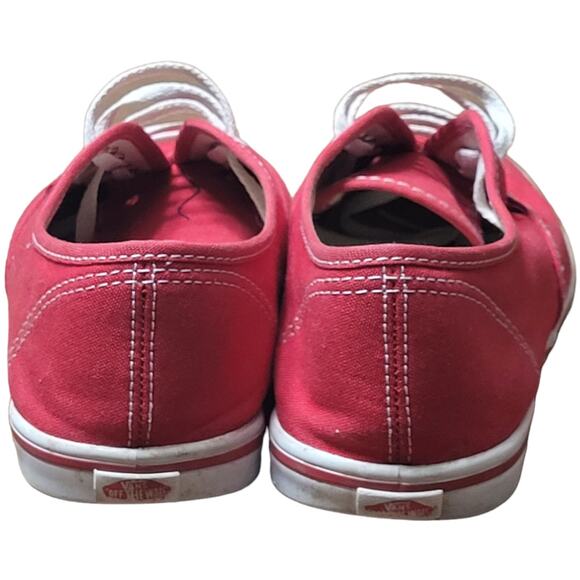 Vans TB4R Mens 6.5 Red Canvas Skate Shoes Skateboarding White Contrast Sole - Picture 4 of 10